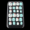 thumbnail image 4 of 24Pcs False on Artificial Kits Short Festive Holiday Designs Salons Children Kids - 266, 4 of 6