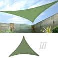 thumbnail image 2 of de triángulo rectángulo dosel de para Patios actividades de las instalaciones 10 'x 10', Red de sombrilla, anillos en D - Triángulo Ejército TriánguloVerde, 2 of 6