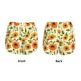 thumbnail image 3 of Balery Sunflowers And Butterflies Pantalones cortos deportivos para mujer con forro y dos bolsillos, elásticos, para entrenamiento, gimnasio, yoga-Large, 3 of 7