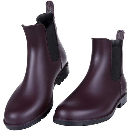 

Women s Ankle Rain Boots Waterproof Chelsea Boots