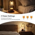 thumbnail image 5 of Candle Warmer Lamp with Timer Dimmer, Adjustable High Wax Warmer Lamp for Jar Candles, Birthday Gifts for Women, House Warming Gifts New Home Decor, Black (2 Bulbs included), 5 of 12