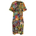 thumbnail image 4 of Sci-fi Comic Collage vestido suelto con bolsillo vestidos de noche para mujer vestidos de manga larga, 4 of 6