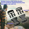 thumbnail image 2 of Side Release Buckles for Backpack Repair, Heavy Duty 2 Inch (50mm) Plastic (Polypropylene) Adjustable Tri-Glide, Easy to Use for DIY Craft Making, Quick Release Buckle with Dual, 2 of 5