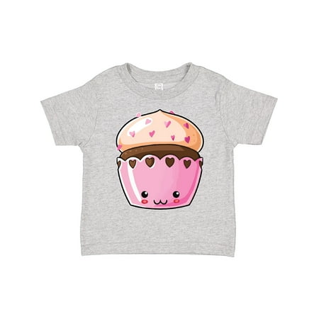 

Inktastic Cute Smiling Chocolate Cupcake with Heart Sprinkles Gift Toddler Boy or Toddler Girl T-Shirt