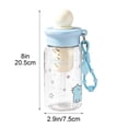 thumbnail image 3 of Cute Kawaii Water Bottle with Strap & Filter, Leakproof Portable Reusable Plastic Water Bottle for Women, Cartoon Animal Design Clear Drink Cup for Office, Travel, Outdoor Sports, 3 of 7