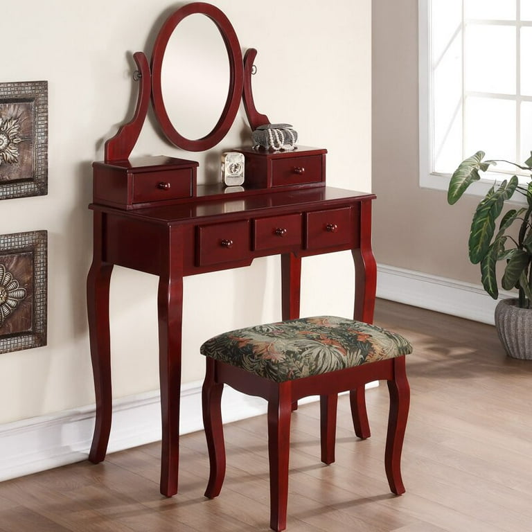 Zeke wood makeup vanity deals