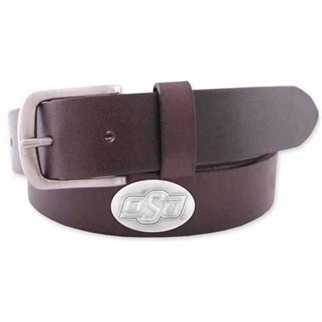 Ceinture en Cuir Marron Oklahoma State Concho- 42 Taille