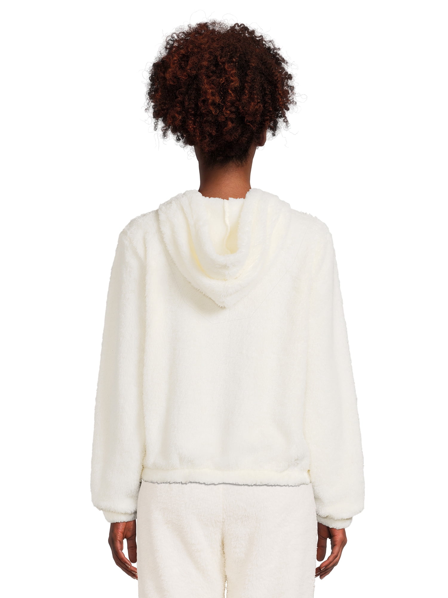 Self Esteem Juniors Faux Sherpa Zip Up Hoodie