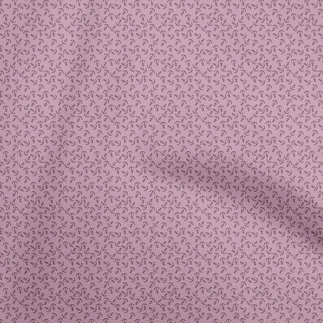 oneOone Polyester Spandex Pink Fabric Nautical Sewing Craft Projects Fabric Prints By Yard 56 Inch Wide