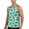 thumbnail image 2 of Salouo Green Sea Turtle for Men's Tank Tops,Sleeveless Muscle Shirts for Men Quick Dry Workout Tank Top Gym Muscle Tee Fitness Bodybuilding Sleeveless T Shirt-Large, 2 of 7