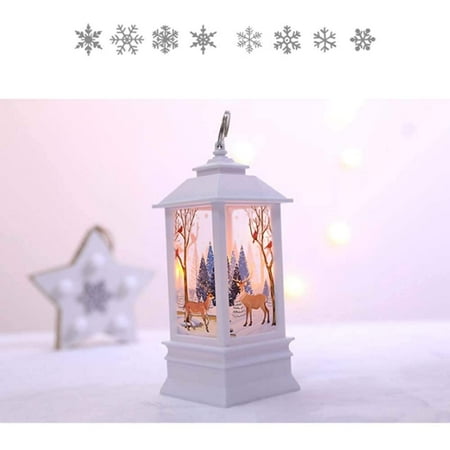 

Night Lights LED Light Christmas Simulation Flame Light Desktop Decoration Decoration Portable Small Oil Lamp 5.5x5.5x13CM