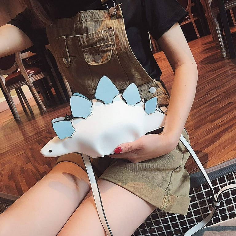 YOUI GIFTS Dinosaur Shoulder Purses PU Stegosaurus CrossBody Bag for Girl Women
