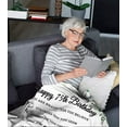 thumbnail image 6 of 75th Birthday Gifts for Women/Men, Best 75th Birthday Gifts Ideas, Gifts for 75th Birthday, 75th Birthday Gifts for Dad/Mom, Happy 75th Birthday Gifts for Parents/Grandparents, Blanket 60X50in, 6 of 6