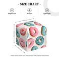 thumbnail image 2 of Tissue Box Cover, Pink Blue Donut Print Leather Tissue Box Holder - Tissue Case Facial Paper Organizer for Bathroom, Vanity Countertop, Tabletop, Car, Night Stands, 2 of 7