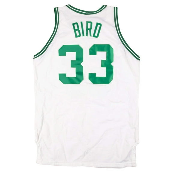 The Finest 1987-88 Larry Bird Game Used Boston Celtics Home Jersey MEARS A10
