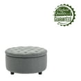 thumbnail image 6 of Porthos Home Nala Round Storage Ottoman, Tufted Fabric, Nailhead trim, 6 of 6