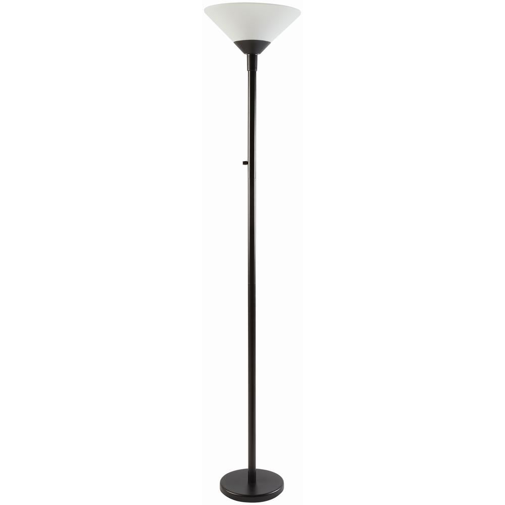 Hampton Bay 71.5 in. Black Floor Lamp