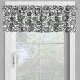 thumbnail image 4 of Ambesonne Black and White Valance & Curtain, Simple Flower, 55"x24", Black White, 4 of 6