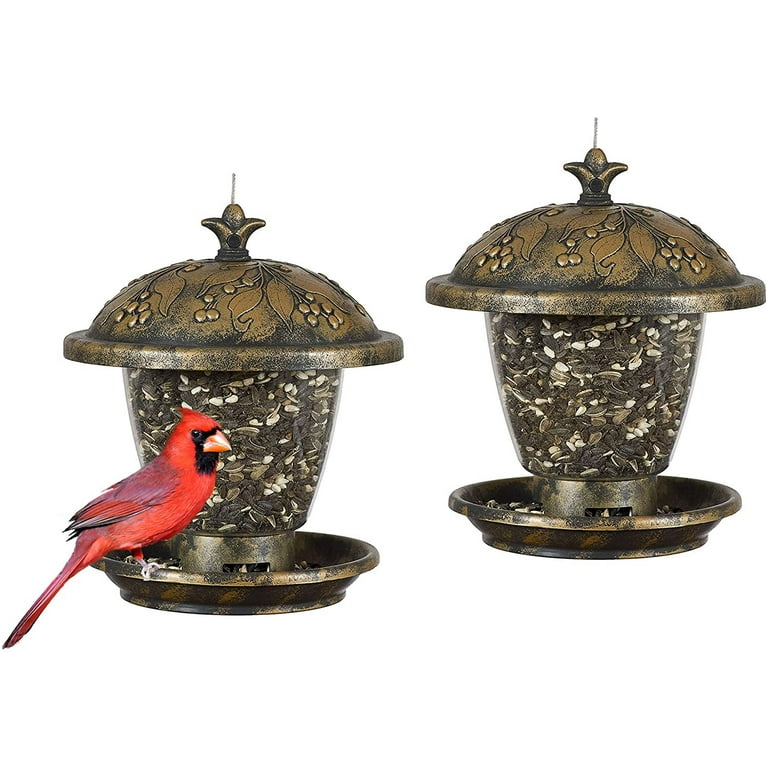 Perky-Pet 2 lb Holly Berry Gilded Chalet Wild Bird Feeder Perky-Pet 2 lb Holly Berry Gilded Chalet Wild Bird Feeder