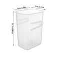 thumbnail image 3 of Clear Fridge Side-Door Storage Bins 2-Pack, Stackable Food-Saver Boxes with Drain Tray for Berries, Herbs & Leftovers, Bpa-Free 1.2-Qt & 2-Qt Sizes, Space-Saving Kitchen Organizer, 1X Storage Box, 3 of 8