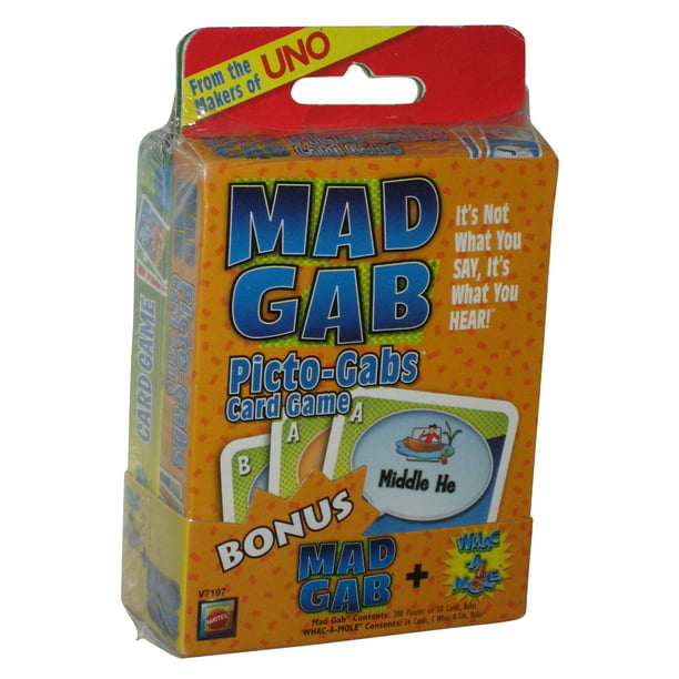Mad Gab Picto-Gabs & Whac-A-Mole Card Game Pack - Walmart.com - Walmart.com
