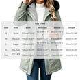 thumbnail image 2 of cocolona Womens Winter Long Jacket Hooded Long Sleeve Fleece Lined Zipper Outerwear Winter Snow Warm Long Coat, 2 of 4