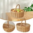 thumbnail image 2 of Vine Woven Portable Storage with Handle, for Picnics, Easter, Garden Vegetable Collection & Organizing, Natural Wood Design, 2 of 6