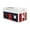 White/Blue/Red, variant on Alaterre Furniture Jasper Twin Junior Loft Bed, White Frame and Pink/White Bottom Playhouse Tent