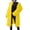 Yellow, variant on Women's Fluffy Faux Fur Outwear Parka Coat,Warm Jackets with Long Sleeve