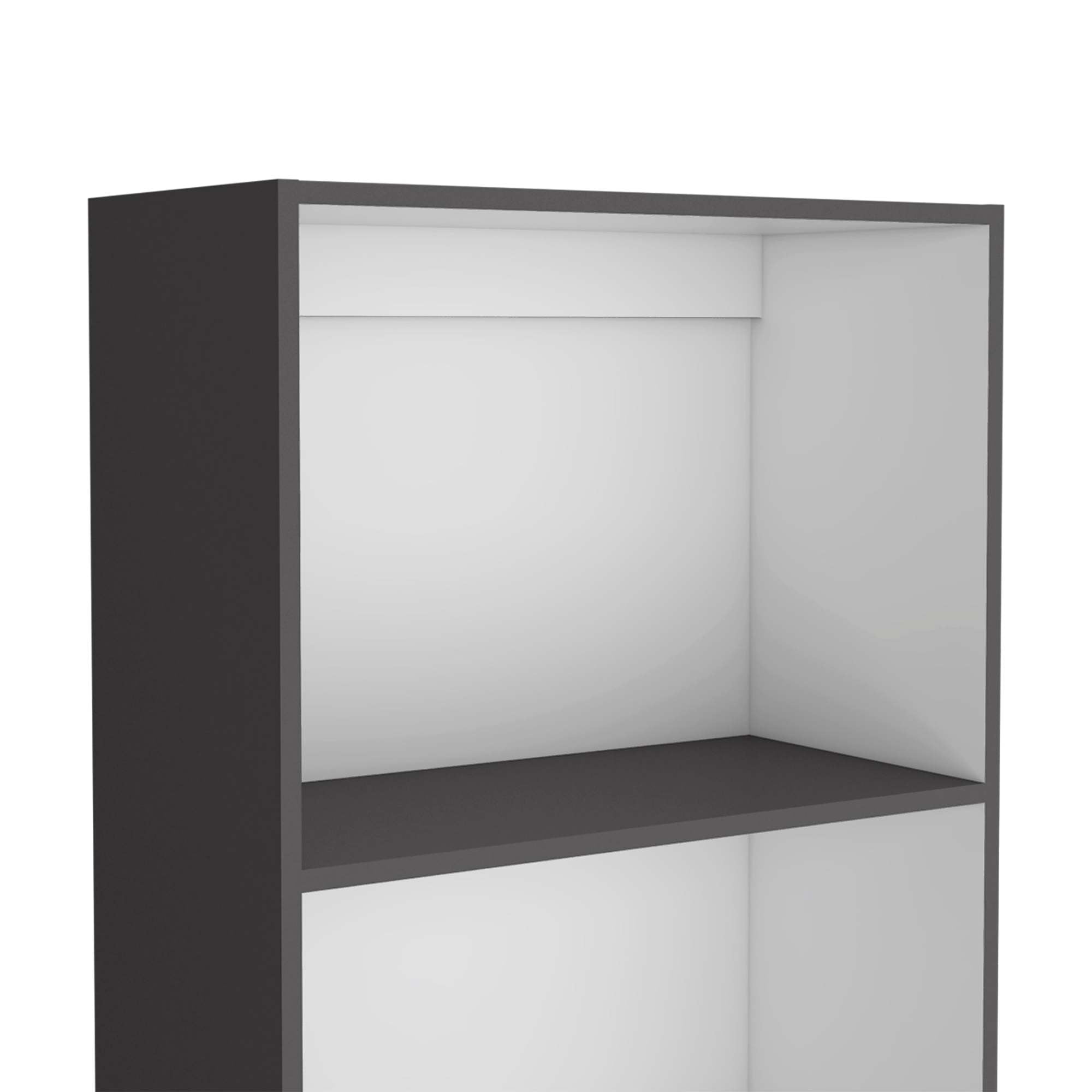 4-Tier Tall Bookcases 71.1" Freestanding Storage Living Shelves Bookcase