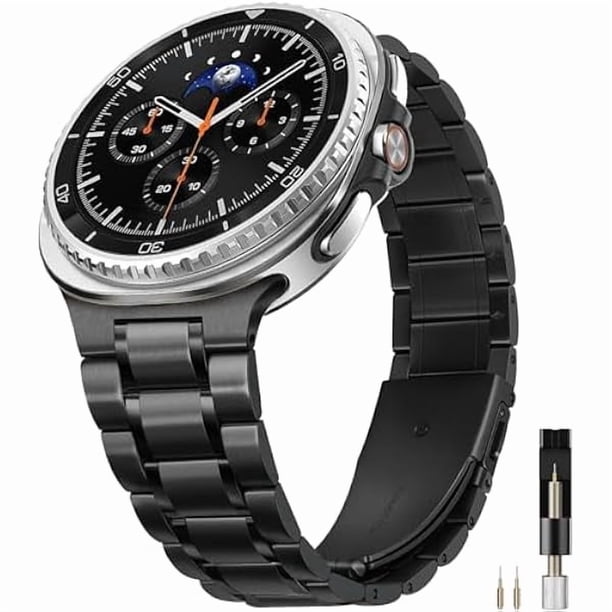 Chenchen Metal Band with Galaxy Watch 8 Band 40mm/44mm/Classic 46mm for Men Women, No Gap, Luxury Stainless Steel Replacement Strap Business Adjustable Bracelet for Samsung Watch 8/8 Classic Bands