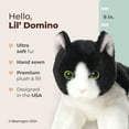 thumbnail image 3 of Bearington Lil' Domino Small Plush Stuffed Animal Black and White Tuxedo Cat, Kitten 8 inch, 3 of 7