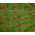 thumbnail image 4 of oneOone Polyester Lycra Green Fabric Batik Craft Projects Decor Fabric Printed By The Yard 56 Inch Wide - S4, 4 of 4