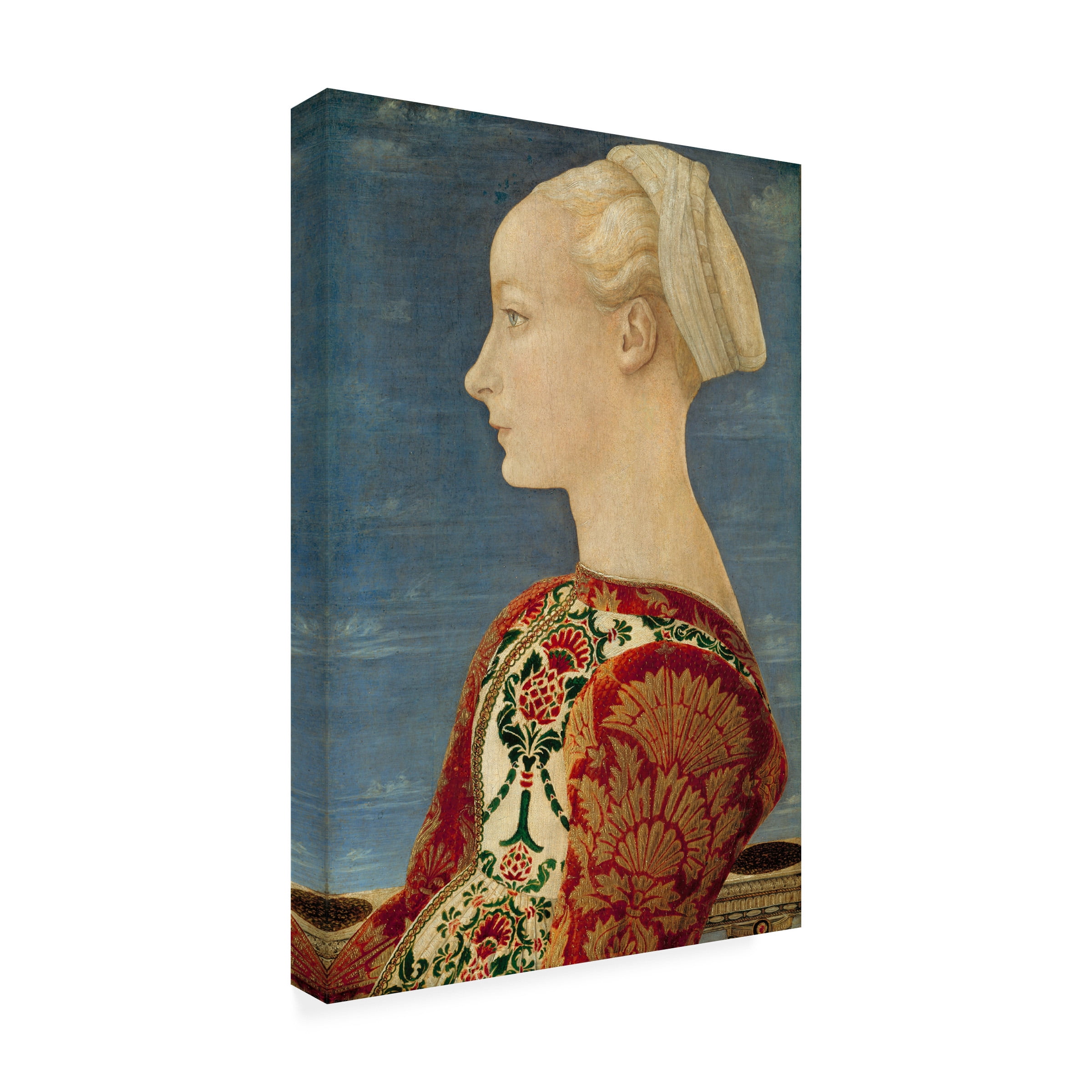 Antonio Del Pollaiuolo 'Portrait Of A Young Lady' Canvas Art