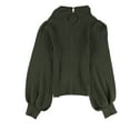 thumbnail image 2 of n:philanthropy Womens Ribbed Pullover Sweater, Green, Small, 2 of 2