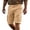 Khaki, variant on LEKWK Classic Cargo Shorts for Men Casual Summer Cotton Twill Relaxed Fit Outdoor Hiking Shorts with Flap Pockets Lightweight Work Everyday Wear Bottoms Khaki 34