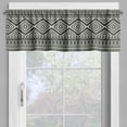 thumbnail image 2 of Ambesonne Southwestern Valance Pack of 2, Geometric, 54"X12", Black and Eggshell, 2 of 5
