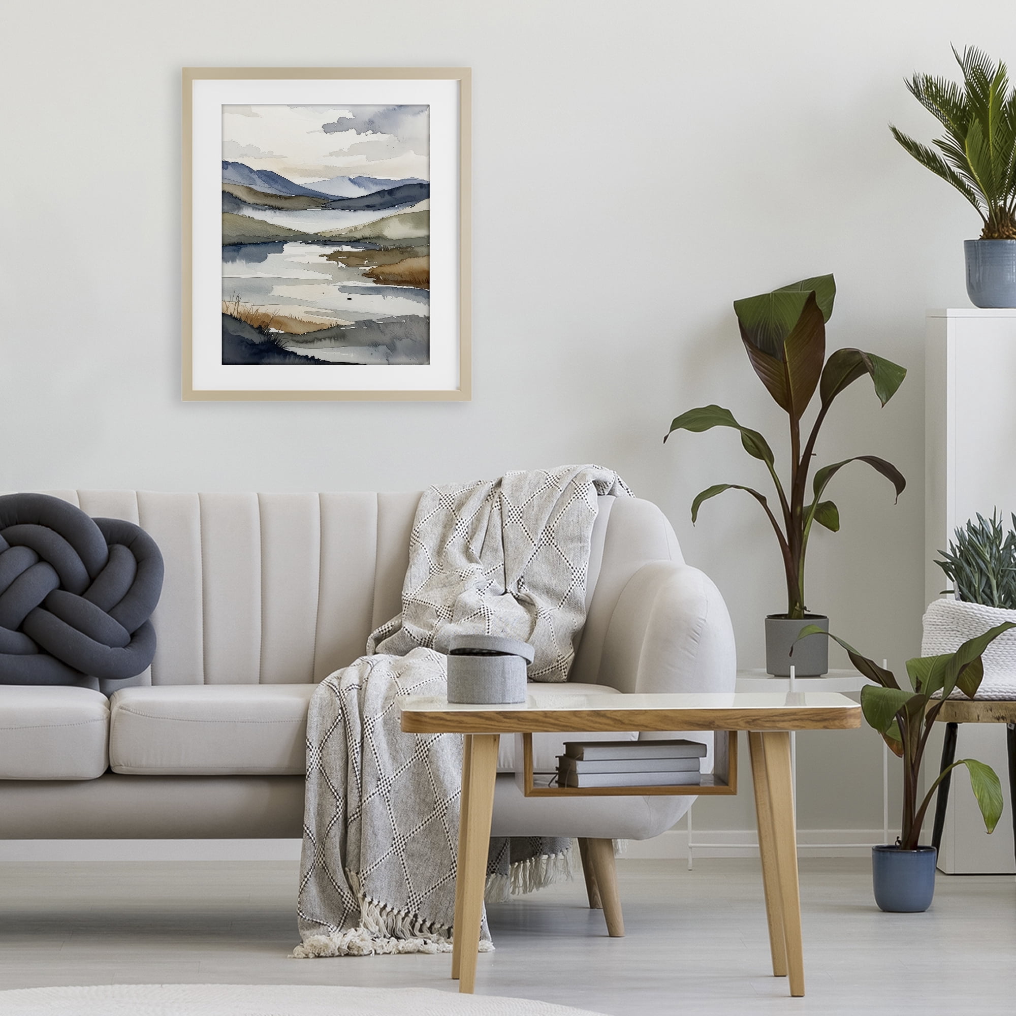 Stupell Industries Flow Of Water Pond Birch Framed Print Under Glass, design by Alonza Saunders