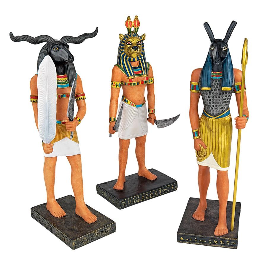 Design Toscano Ancient Egyptian Gods Statue Collection Khnum, Seth