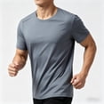 thumbnail image 3 of Havenx Short Sleeve Upf 50+ T-Shirt for Men Sun Protection Fast Dry Shirt Moisture Wicking T-Shirts Casual Loose Fit Athletic Workout Soft Basic Tops Tee,Dark Gray S, 3 of 4