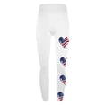 thumbnail image 4 of Black*Friday/Cyber*Monday Deals GaThRRgYP Womens High Waist Ankle Yoga Leggings 2025,Womens Fashion Independence Day Print Leggings with Yoga Sport Elastic Pants White S, 4 of 5