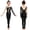 Black, variant on Kids Girls Stirrup Unitard Gymnastics Leotard Long Sleeve Athletic Tumbling Bodysuit Dancewear Black 12