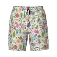 thumbnail image 4 of Lsque Mens Swim Trunks Rabbit And Butterfly Pattern - Bathing Suit Compression Liner - Beach Swim Shorts Swimwear - (S-3XL) - Stretch Quick Dry -XX-Large, 4 of 9