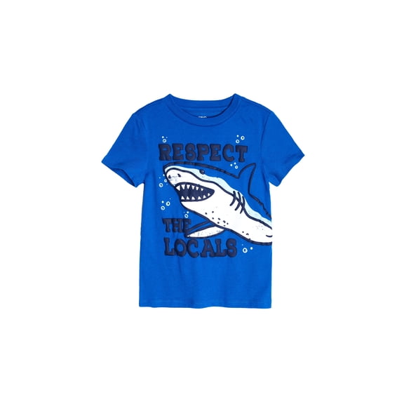 Toddler Boys Shark Graphic T-Shirt Sparkling Blue 2T