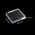 thumbnail image 2 of AVEKI 4"x4"x0.8" Jewelry Display Riser, Polished Acrylic Cube Display Stand Block Collection Showcase Ring Holder Square, Clear 0601M, 2 of 5