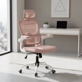 thumbnail image 1 of Silla Oficina de Respaldo Alto Ergonómica, Color Rosa, para Hogar u Oficina HOMEMAKE FURNITURE Moderno, 1 of 6
