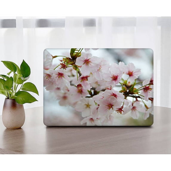 KSK KAISHEK Hard Shell Case Only Compatible Old Version MacBook Air 13 inchs( Not Retina Display, 2010 2011 2012 2013 2014 - 2017) + Black Keyboard Cover Model A1369 & A1466, No USB-C Flower 0899