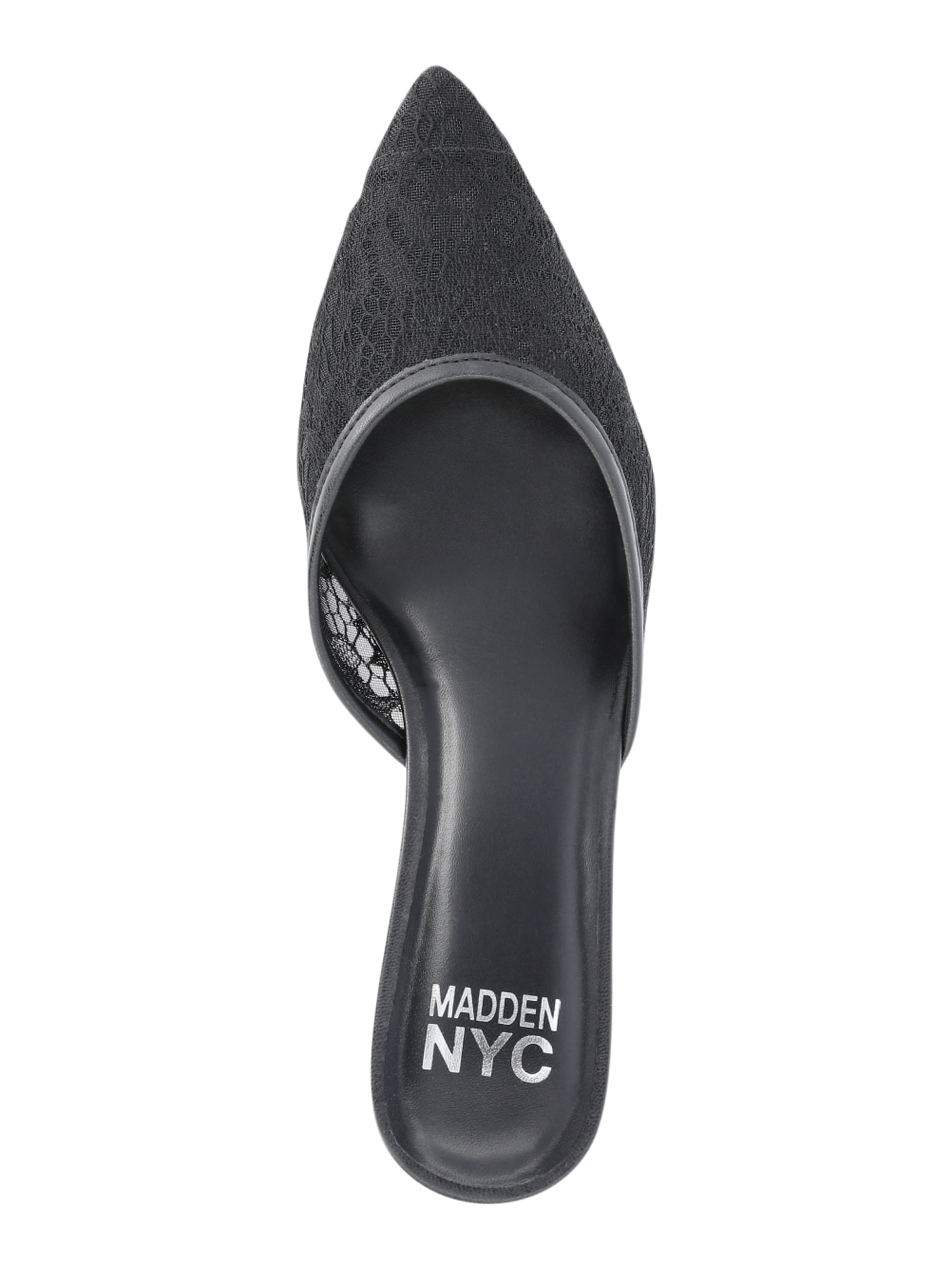 Madden NYC Women's Kitten Heeled Slide On Mules