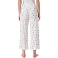 thumbnail image 3 of INSPIRE CHIC Womens Pajama Bottoms Palazzo Print Lounge Elastic Waist Sleepwear Loose Wide Leg Pants XS White, 3 of 6
