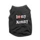 thumbnail image 2 of I Love Mommy Chaleco Camiseta sin mangas para perro Chaleco con estampado de letras Camisetas cómodas para perros Ropa para perros y gatos para gatos xs negro, 2 of 10